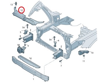 фото thumb №10, Audi q5 8r захист маскувальна накладка верхня ременя передньої оригінальний номер 8r0807081 нова