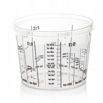 Kubek Lakierniczy z Podziałką do Mieszania Lakieru 750ml RANAL