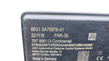 фото thumb №11, Радар дистроник датчик acc adc bmw 7 x5 x6 x7 x1 66315a75876-01 5a75876-01