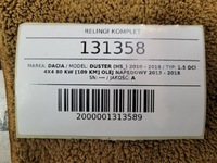 фото thumb №16, Рейлинги комплект левый правый dacia duster i lift 2016 europa чёрные