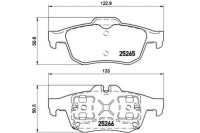 Купить Brembo тормозные колодки тормозные renault latitude 11- задняя b, фото thumb