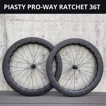 ДОРОЖНЫЕ диски карбоновые PRO-WAY VENOM 65/68мм Ratchet EXP 36T вес 1585г