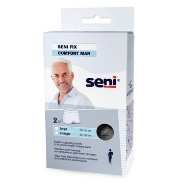 SENI FIX COMFORT MAN L Фиксирующие трусики мужские ЧЕРНЫЕ 2 шт.