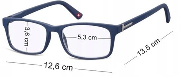 OKULARY PLUSY DO CZYTANIA BLUE LIGHT z ETUI +1.5
