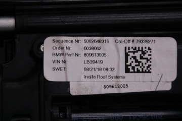 фото thumb №7, Bmw x7 g07 люк стеклянный крыша сдвижной стекло панорама алькантара