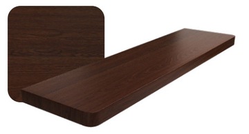Parapet MDF LAMINOWANY kolor CIEMNY ORZECH gr. 2cm