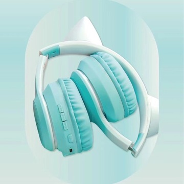 БЕСПРОВОДНЫЕ НАУШНИКИ BLUETOOTH CAT EAR ДЛЯ ДЕТЕЙ НАКЛАДНОЙ МИКРОФОН