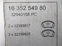 Rifter partner 18- набір гальмівних колодок гальмівних задній новий oryg. 1635254980 Ціна, фото thumb