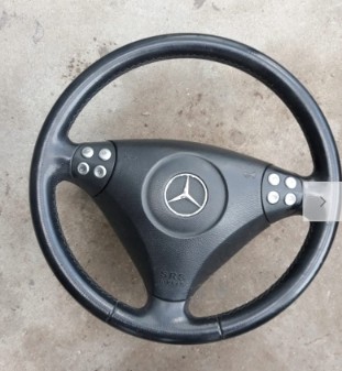 фото thumb №8, Руль mercedes slk 200 w203 рестайлинг amg срезанная