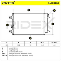 фото thumb №8, Ridex 448c0063 радіатор кондиціонера з осушувач do opel movano c van