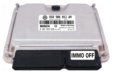 фото thumb №1, Компьютер ecu vw 1.9 038906012am 0281010658 иммобилайзер off