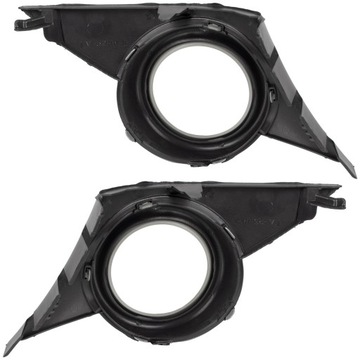 фото thumb №4, X2 решётка рамка заглушка решётка галоген хром l+p peugeot 207 sport rc sw