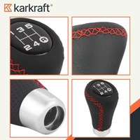 фото thumb №7, Ручка перемикання передач шкіра 5 передач універсальна тюнінг важіль тяга