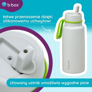 b.box Термобутылка со складным мундштуком, термос из нержавеющей стали