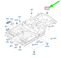 фото thumb №7, Заглушка пола ford focus mk2 1324846 оригинальная