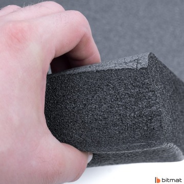 Звукоизоляция пена MAT RUBBER 5см губка 50х100см гладкая изоляция
