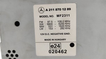 фото thumb №9, Радіо mercedes mf2311 e 211 w211 a2118701289