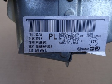 фото thumb №8, Skoda fabia ii рестайлінг подушка пасажира заглушка 5j1880202e