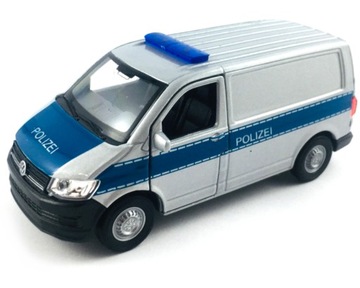 VW TRANSPORTER T6 ПОЛИЦЕЙСКИЙ ФУРГОН МОДЕЛЬ WELLY 1:34
