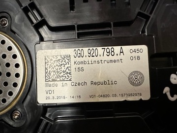 фото thumb №6, Vw passat b8 спидометр приборы led рамка 3g0920798a