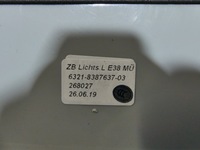 фото thumb №9, Bmw 7 e38 lift лампа задня задня ліва білий поворотник 8387637