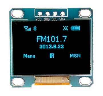 OLED 0,96 дюйма I2C синий/синий