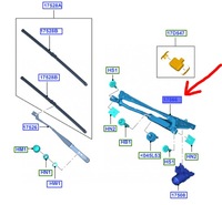 фото thumb №1, Механізм двірник перед fiesta 08-12 12-19 оригінальний номер