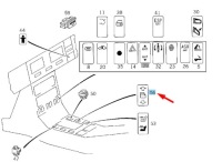 Купити Mb sl r129 window регулятор центральний console left switch a1298201410, фото thumb