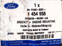 фото thumb №2, Кронштейн підвіска двигуна ford everest ranger