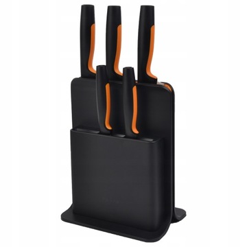 FISKARS FF Set Набор из 5 ножей в черном блоке