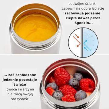 Ланч-бокс-термос для ужина из нержавеющей стали.