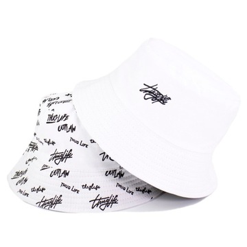 BUCKET HAT двухсторонняя рыбацкая шапка с надписью