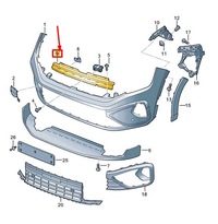 фото thumb №1, Vw taigo cs передняя часть center бампер guide section 2g7805706a