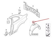 фото thumb №7, Bmw 1 cabrio e88 rear правый inner fender 51717166250 7166250 oem