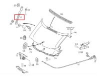 Mercedes sprinter 901-905 опора капот оригинал Цена, фото thumb