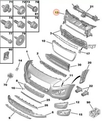фото thumb №16, Підсилювач лобове балка 3008 09- 9805243280 org