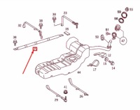 Купить Mercedes-benz ml w163 кронштейн системы топливной a1634750001 оригинальный, фото thumb