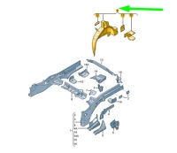фото thumb №1, Audi a1 mk1 rear left inner wheel housing 8x0809851ta