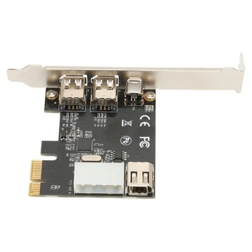 Карта PCIE 1X с 4 портами PCIE Firewire 1394A