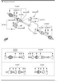фото thumb №1, Приводной вал приводной вал левая mazda cx-9 tc 2016-2023 новый оригинал