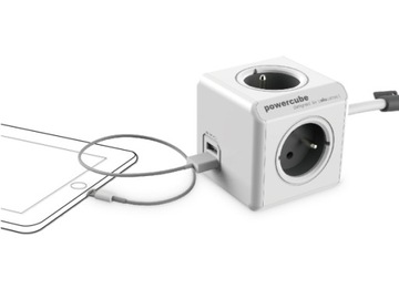 Удлинительный USB-кабель PowerCube, 1,5 м, синий