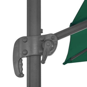 PARASOL WISZĄCY NA ALUMINIOWYM SŁUPKU ZIELONY, 300
