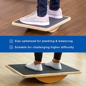 Упражнения на балансировочной доске Wood Fitness Wobble