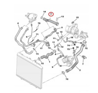 фото thumb №3, Шланг wody труба wąż citroen ds3 ds4 ds5 1.6 vti