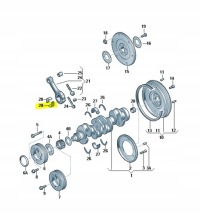 фото thumb №1, Оригінальна вкладиш stopy шатуна vw audi seat