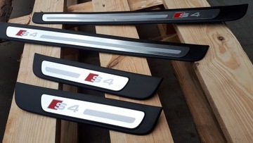 фото thumb №4, S4 b8 рестайлінг планки порогові sline накладки na пороги