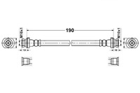 фото thumb №1, Ate 24.5247-0190.3 шланг тормозной гибкий