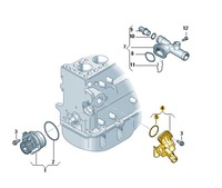 фото thumb №1, Термостат wody vw transporter t5 t6 2,0tdi