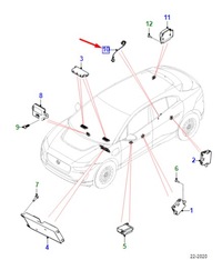 фото thumb №1, Jaguar i-pace x590 правый rear door exit detect. управление unit t4k1355