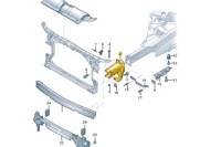 Audi a6 c7 передний бампер бампер левый кронштейн 4g0807133c оригинальный Киев, фото thumb